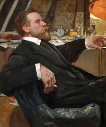 Porträt des Künstlers Ivan Goryushkin-Sorokopudov